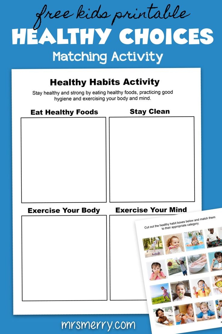 Healthy Habits Free Printables For Kids