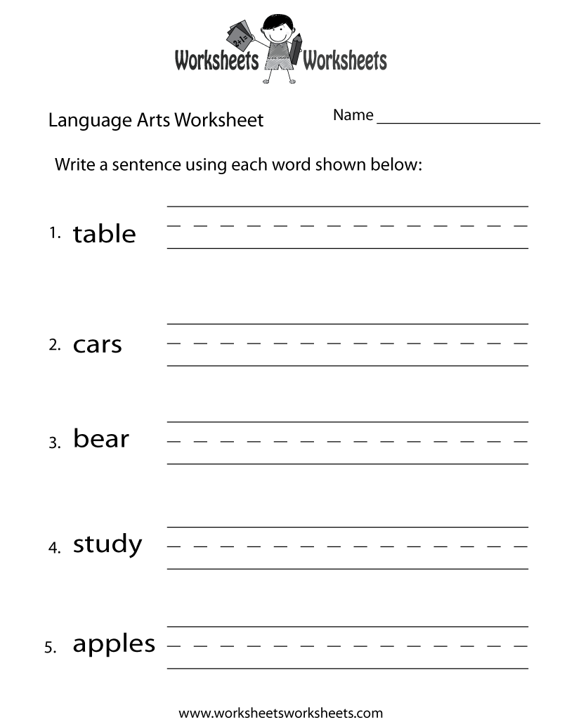 Free Language Worksheet Printable Download Free Language 