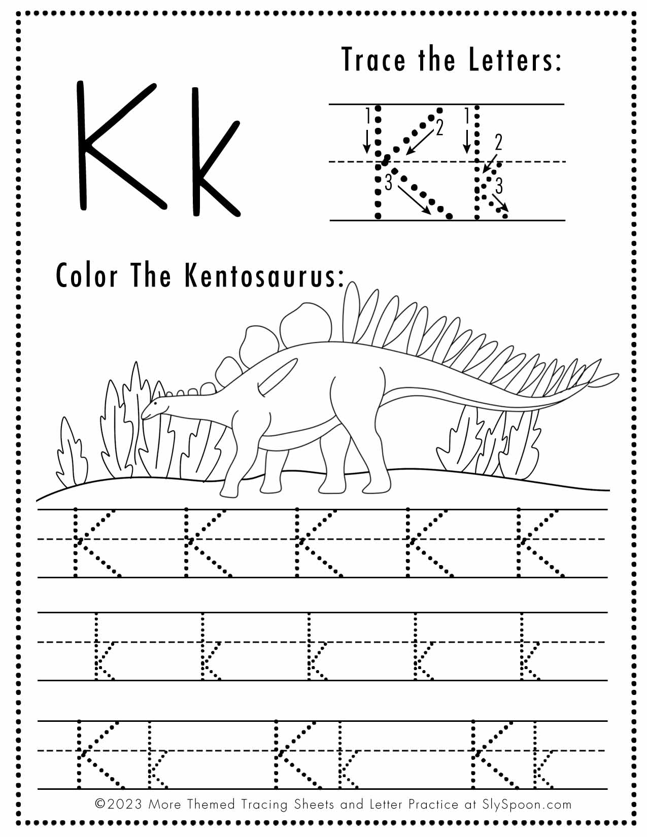 Free Printable Letter K Worksheets Preschool