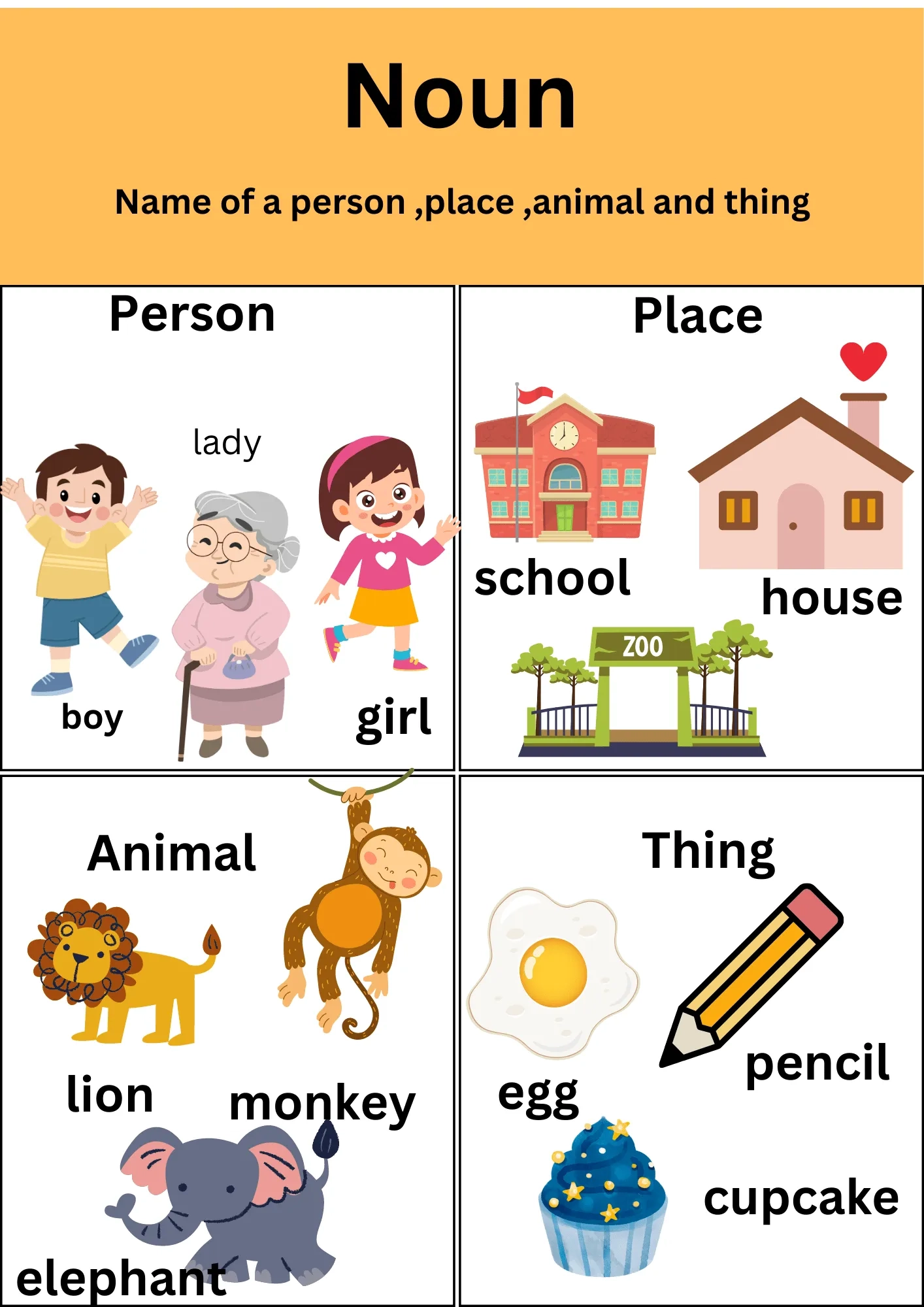 Free Printable Noun Worksheets For 1st Grade