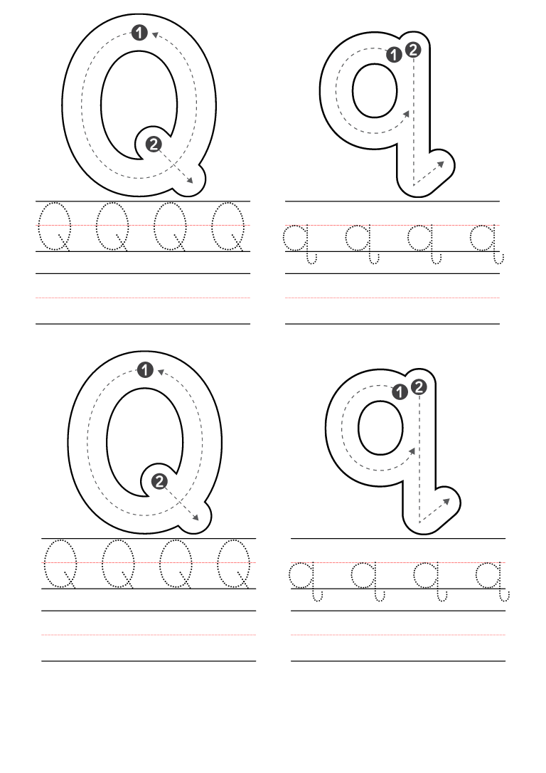 Free Letter Q Printable