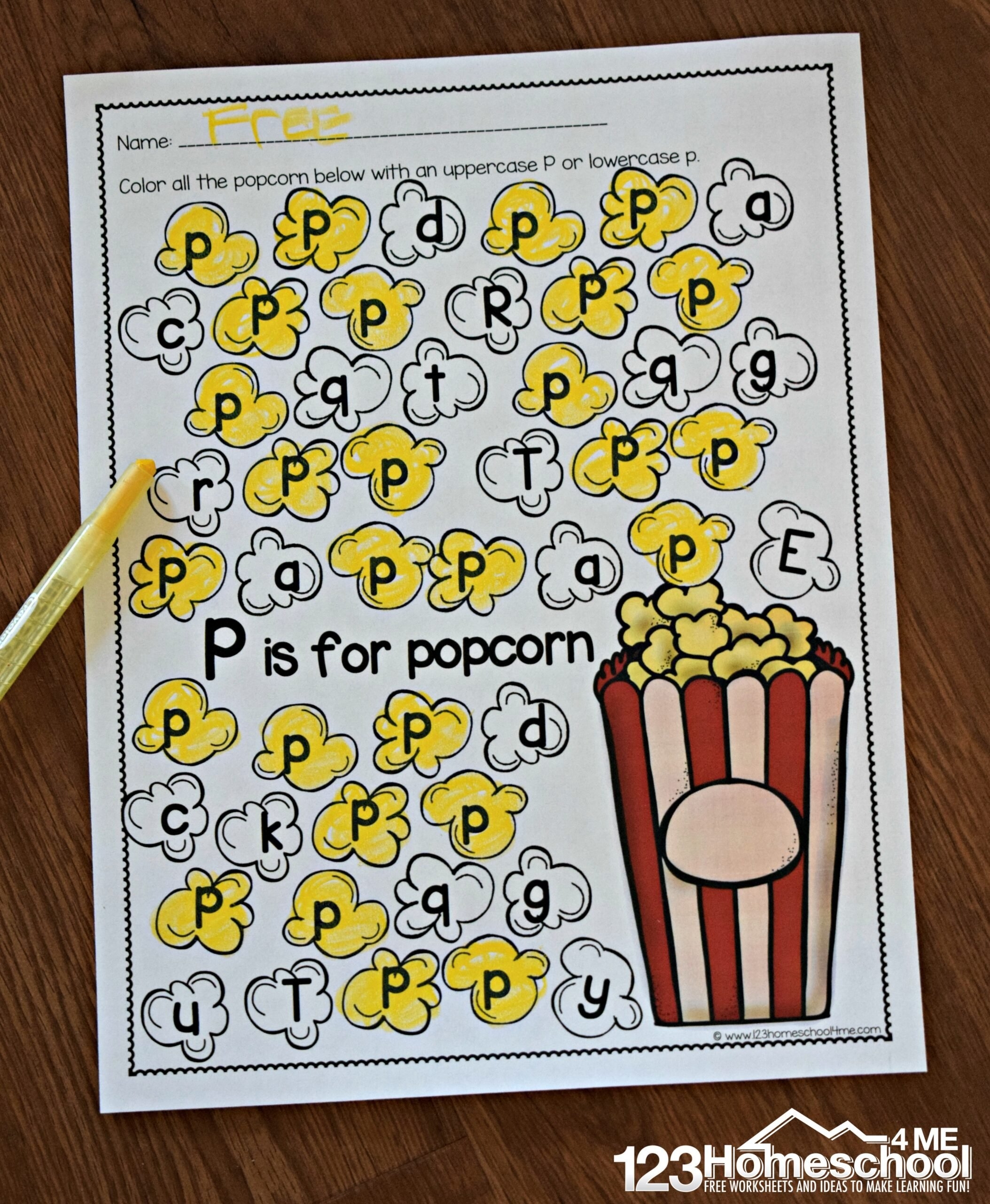 Letter Recognition Free Printable Worksheets