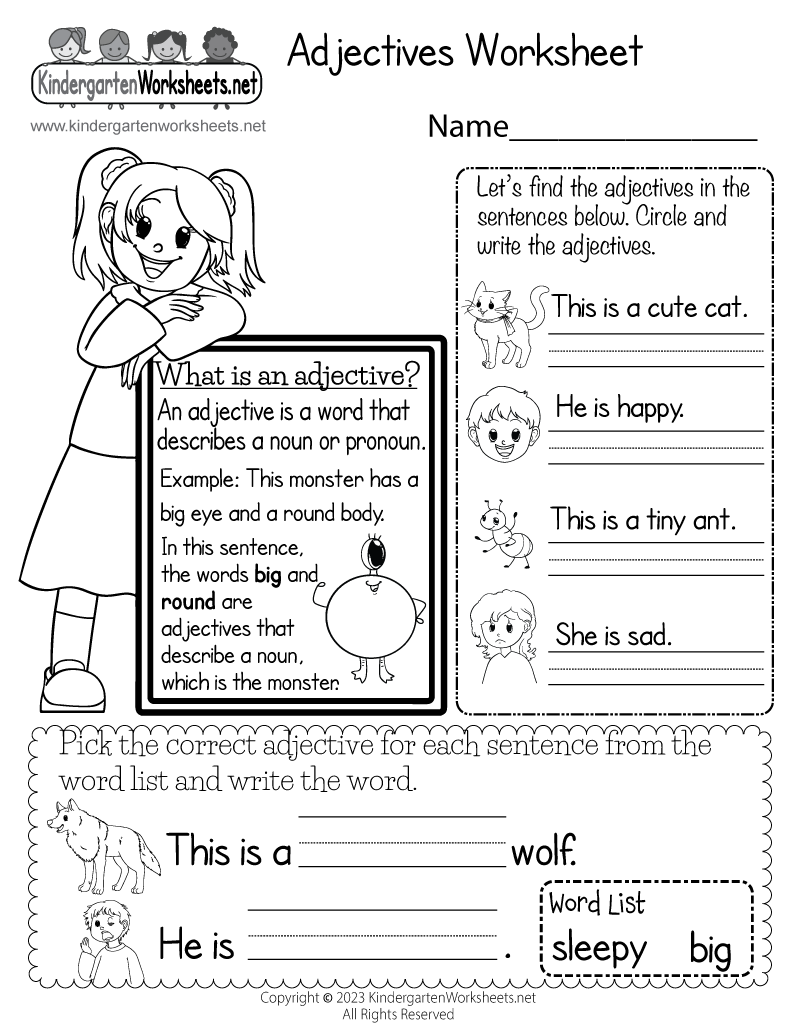 Free Printable English Grammar Worksheets