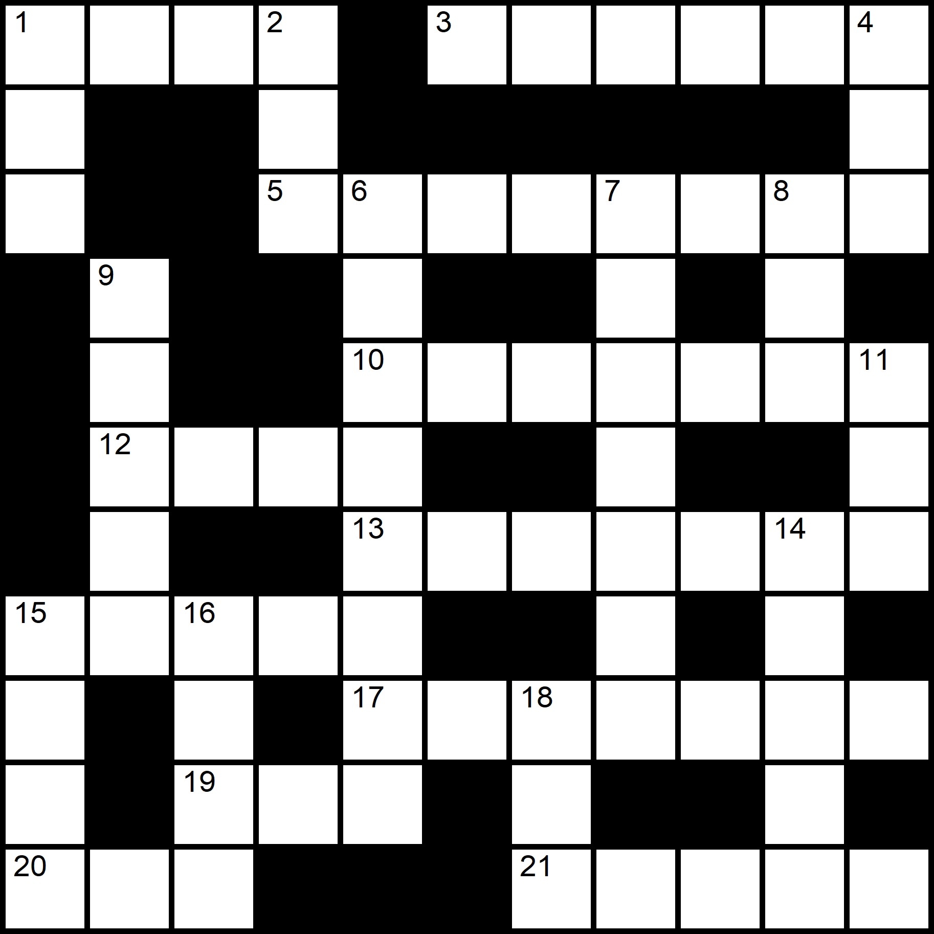 Online Crossword Puzzles Easy Printable