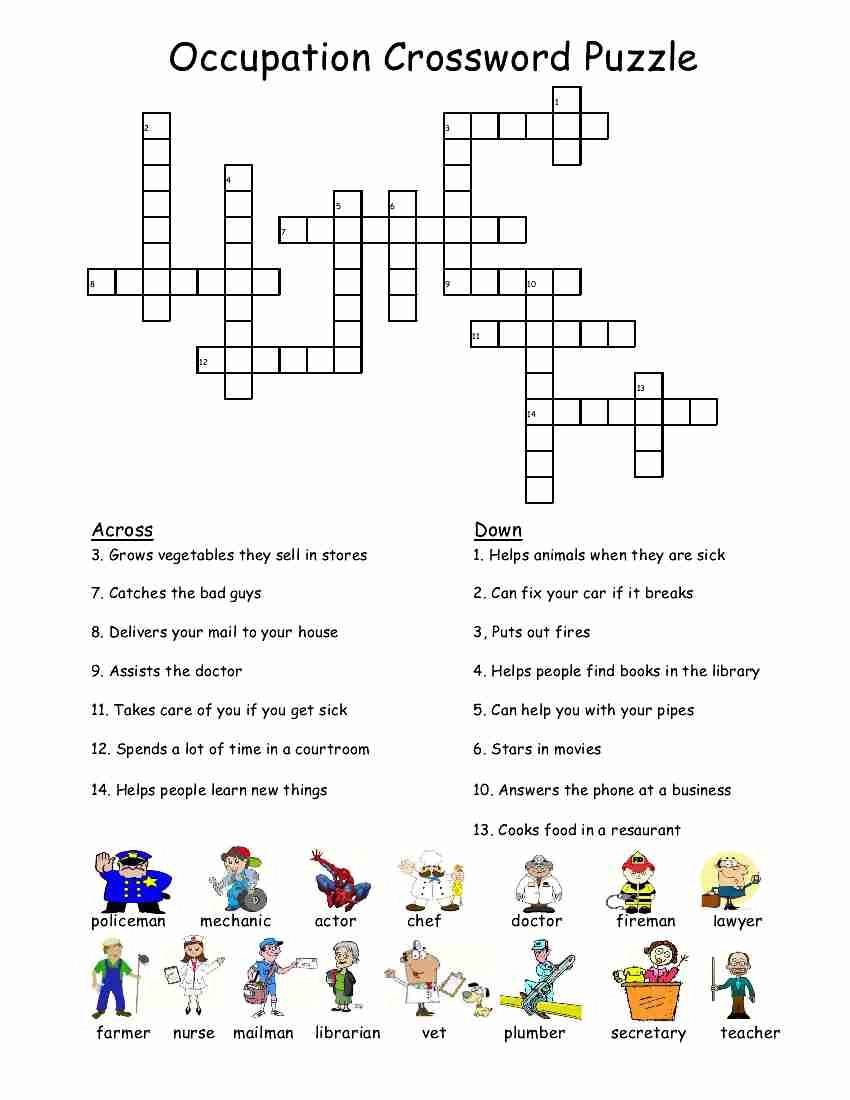 Printable Cryptic Crossword Puzzles