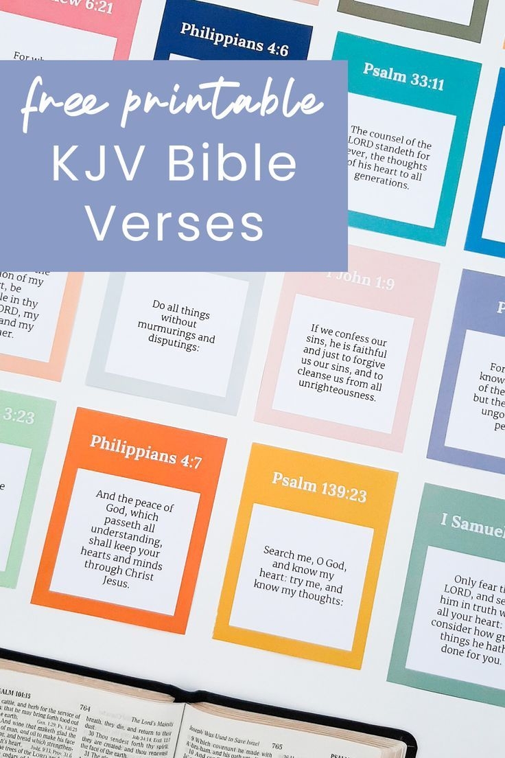 Free Printable KJV Bible Verses For Encouragement