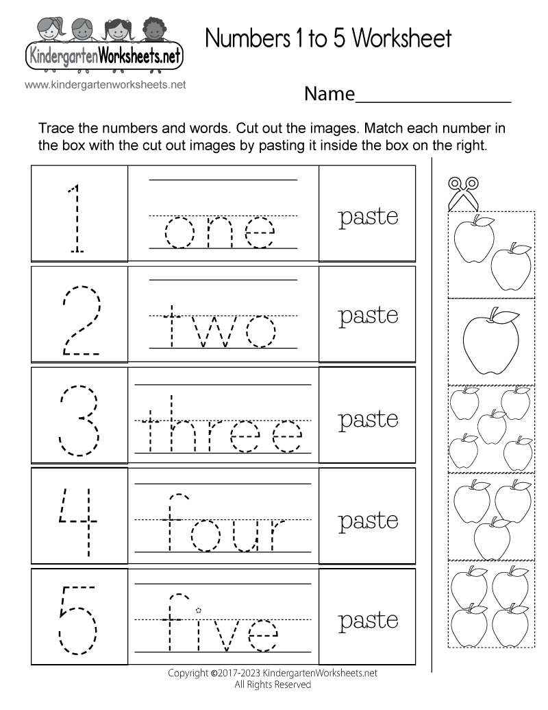 Free Printable Number Worksheet For Preschool