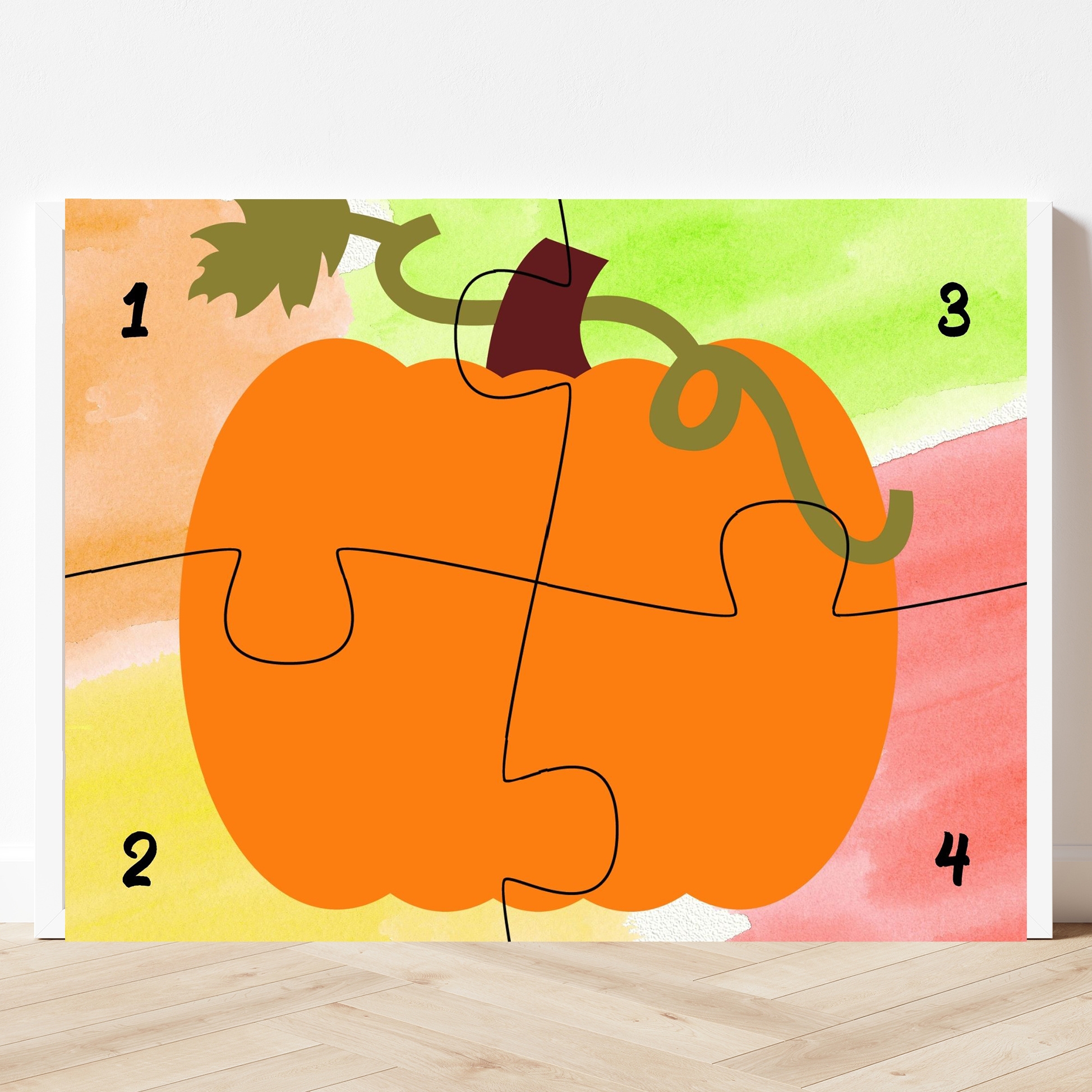 Printable 4 Piece Puzzle