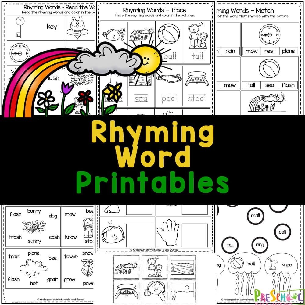 Free Printable Rhyming Words