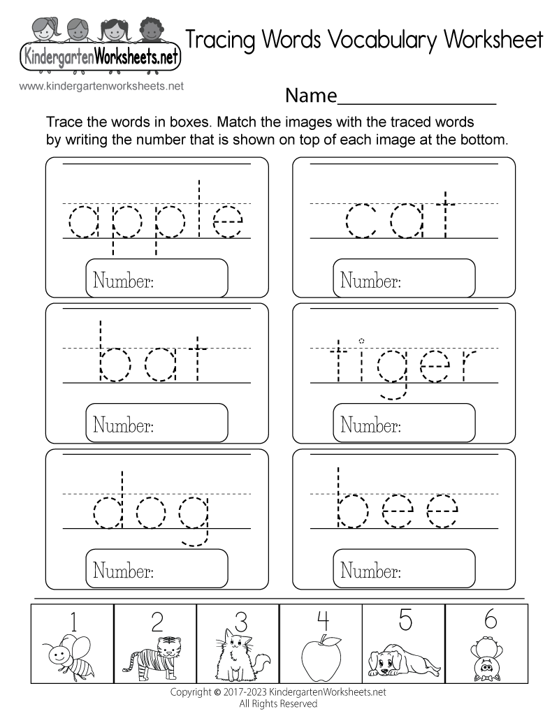 Free Printable Tracing Worksheets