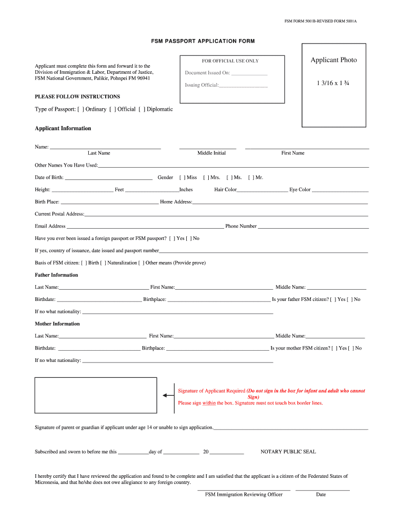 Passport Renewal Form Printable 2023