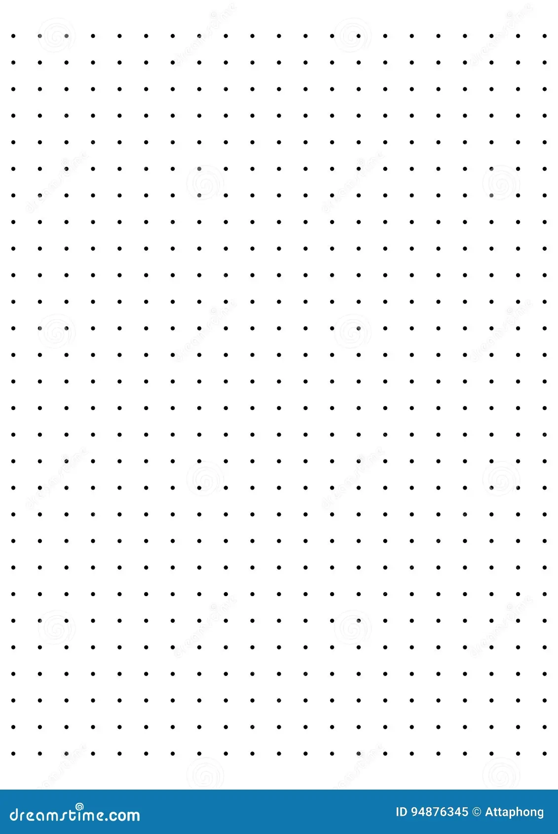 Full Page Centimeter Dot Paper Vector Stock Vector Illustration 