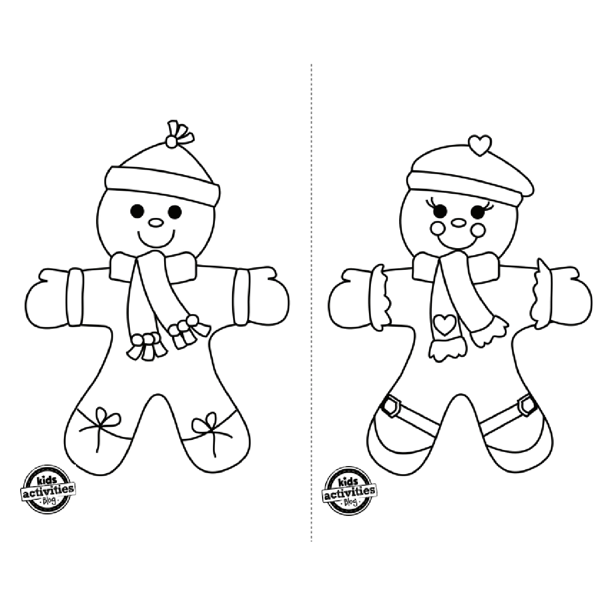 Fun amp Festive Gingerbread Man Printable Activity Pages For Kids 