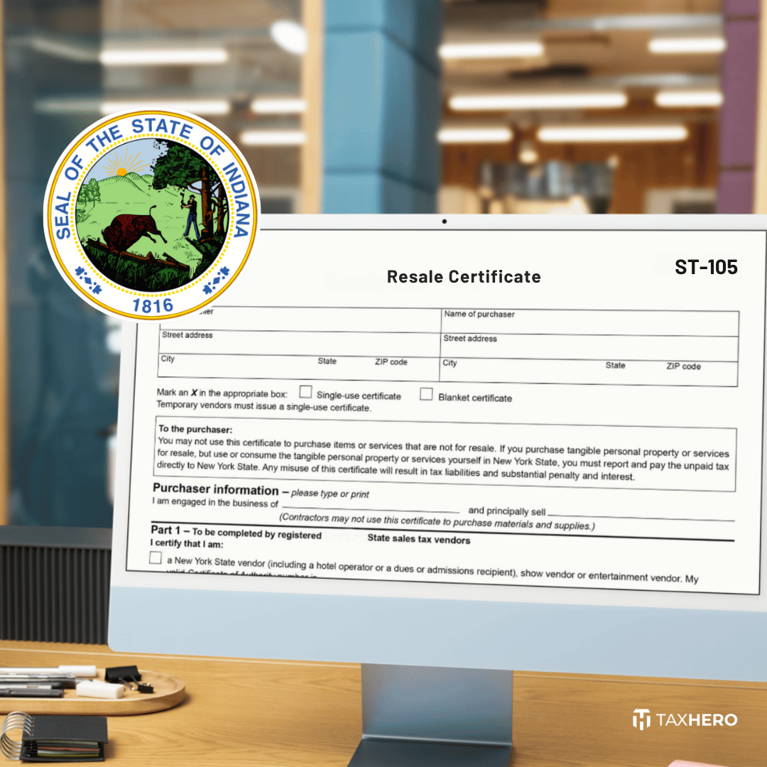 General Sales Tax Exemption Form St-105