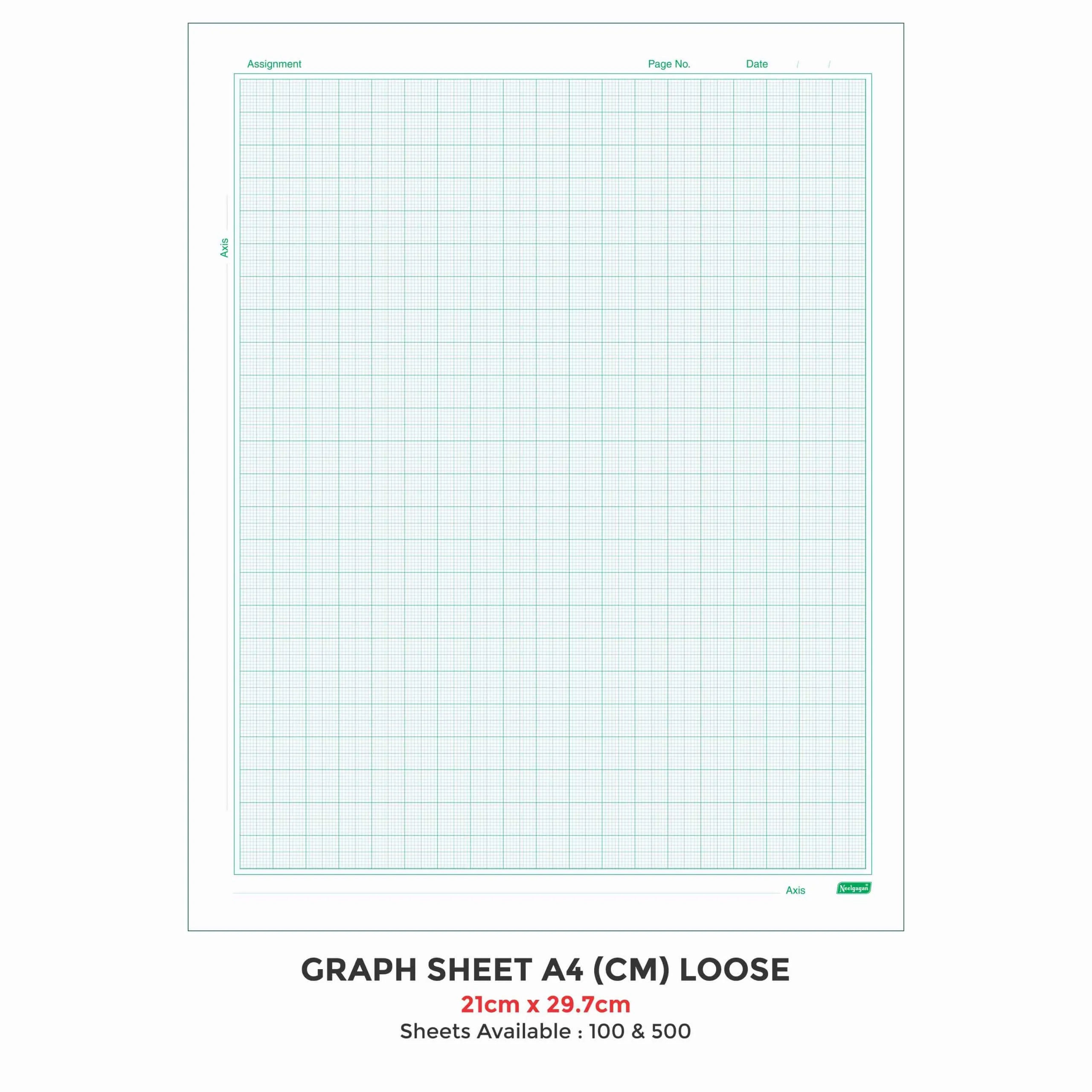 Graph Sheet A4 CM 21cm X 29 7cm Loose
