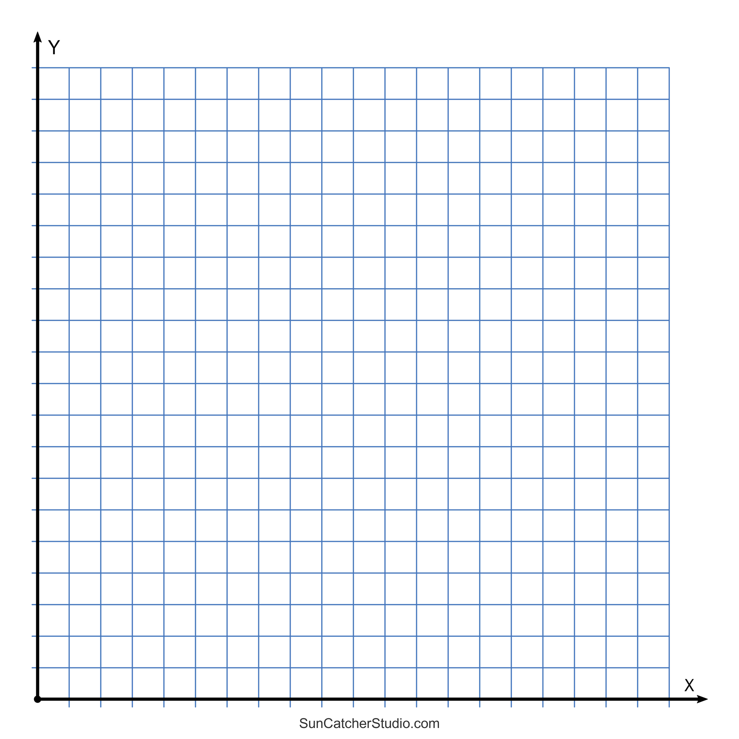 1/4 Grid Graph Paper Printable
