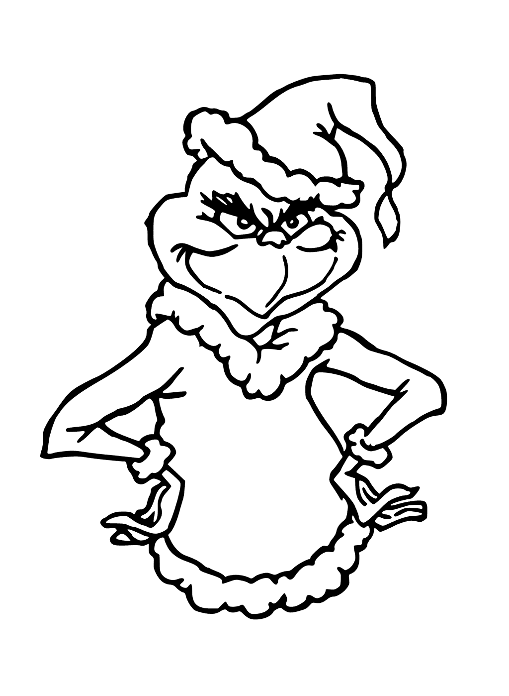 Grinch Coloring Sheet Printable Free