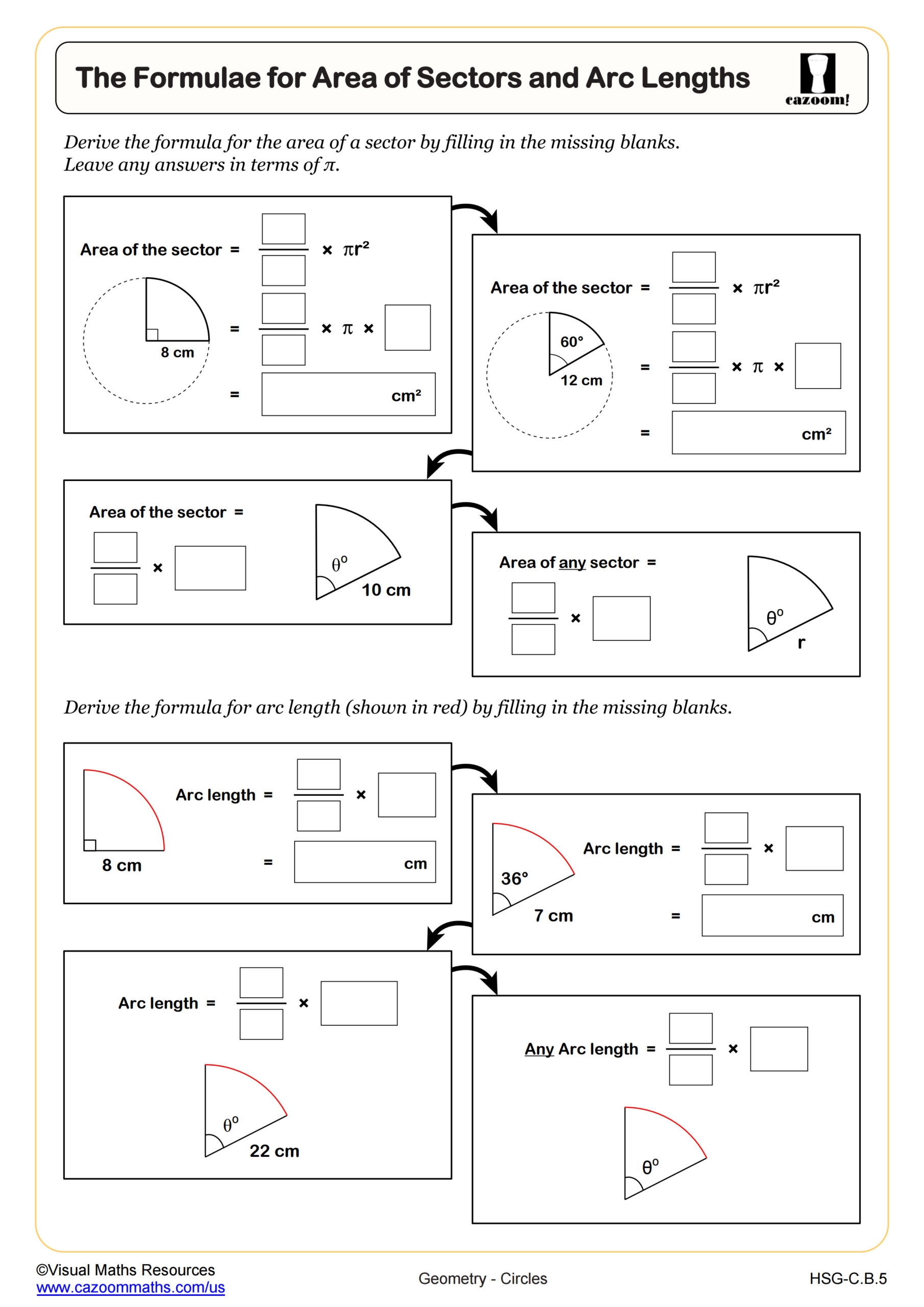 Geometry Printable Worksheets