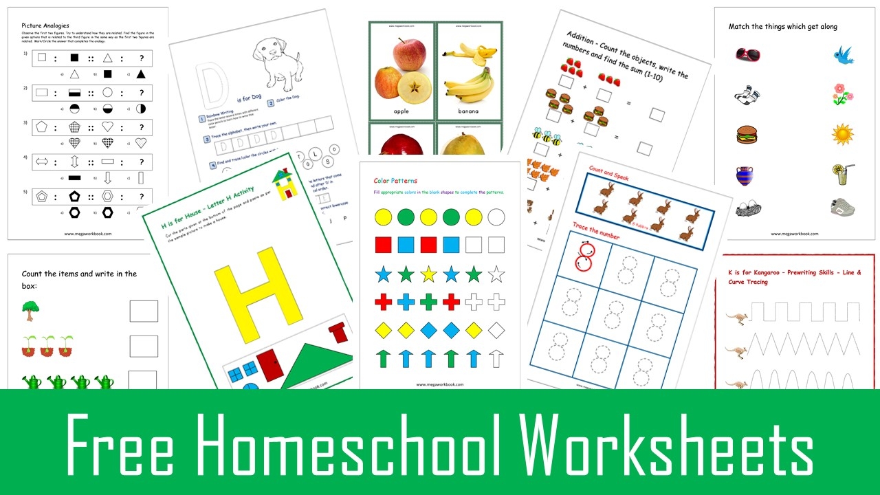 Printable Homeschool Worksheets For Reading