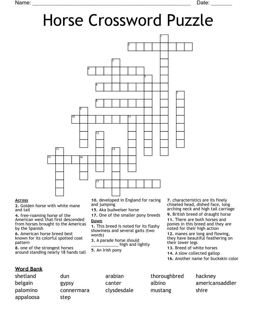 Free Printable Crossword Puzzles Uk