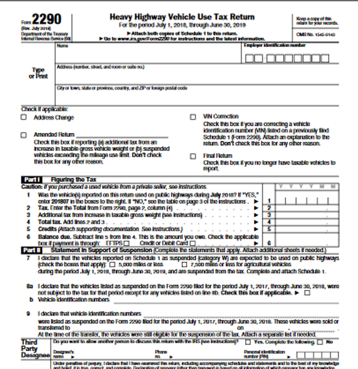 File Form 2290 Online