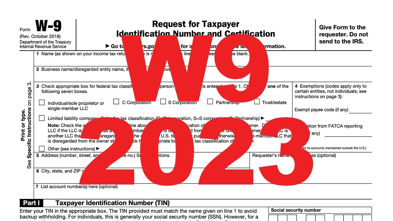 Irs W9 Form 2023 Online