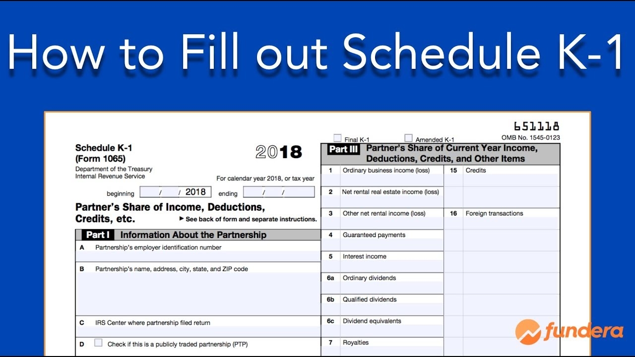 How To Fill Out Schedule K 1 IRS Form 1065 