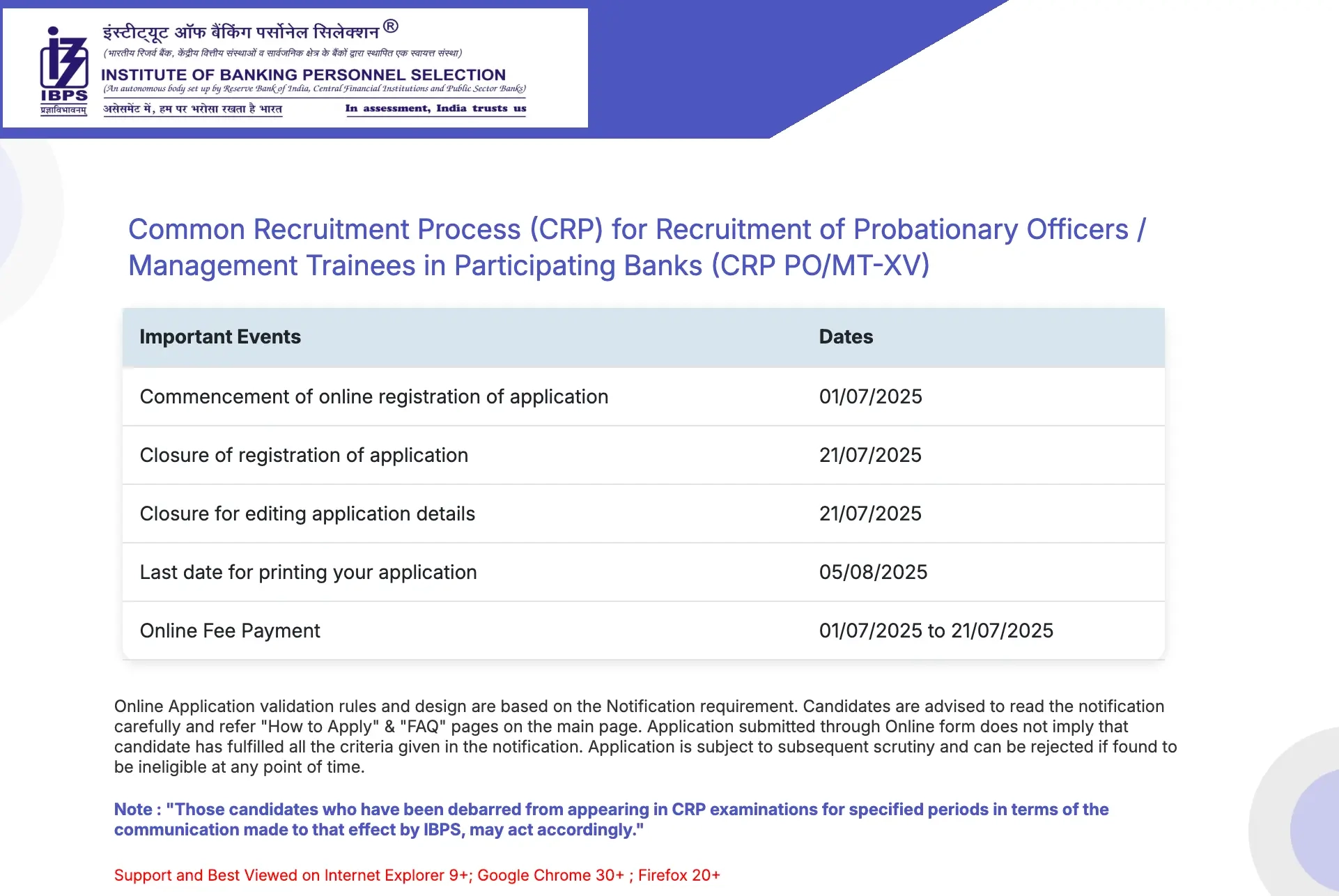 IBPS PO Apply Online 2025 Ends Application For 5308 Vacancies