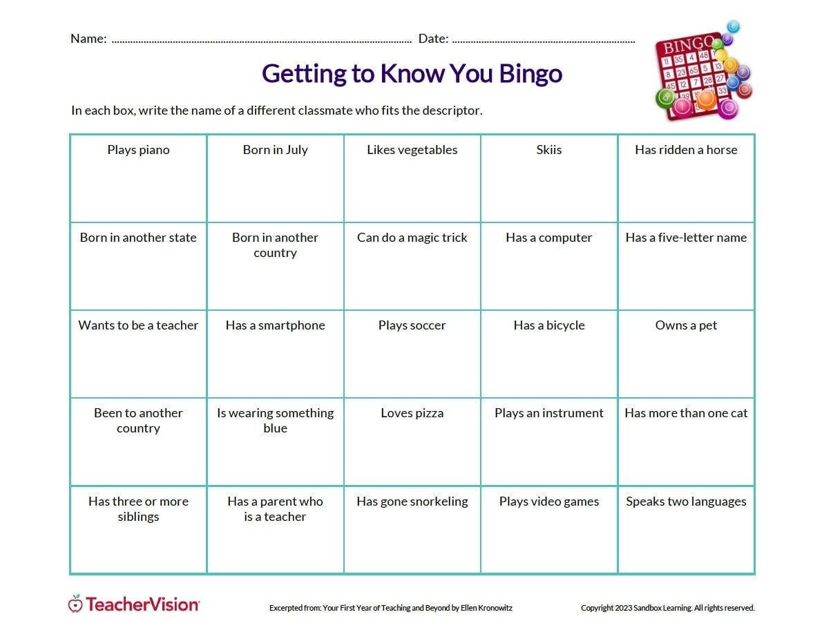Free Printable Ice Breakers Worksheets