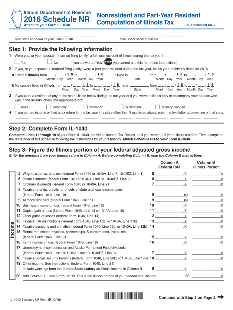 Il 1040 Tax Form Printable