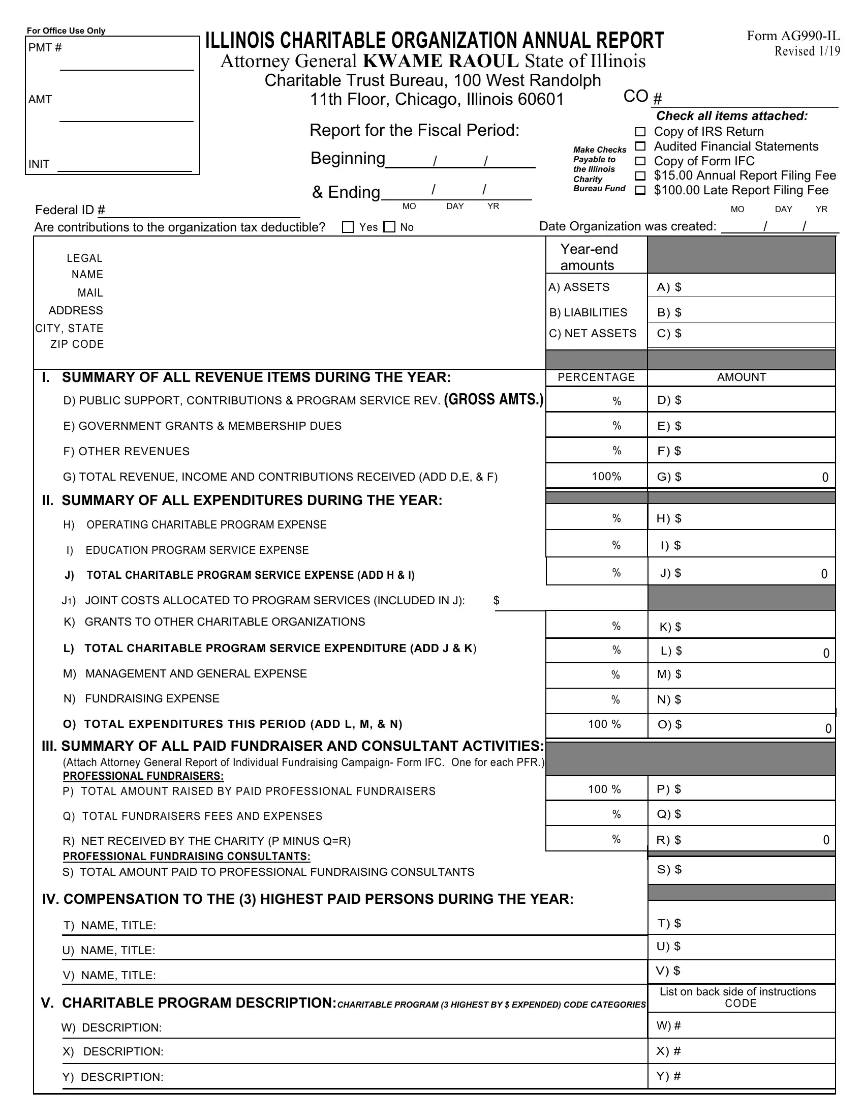 Illinois Ag990 Form Fill Out Printable PDF Forms Online