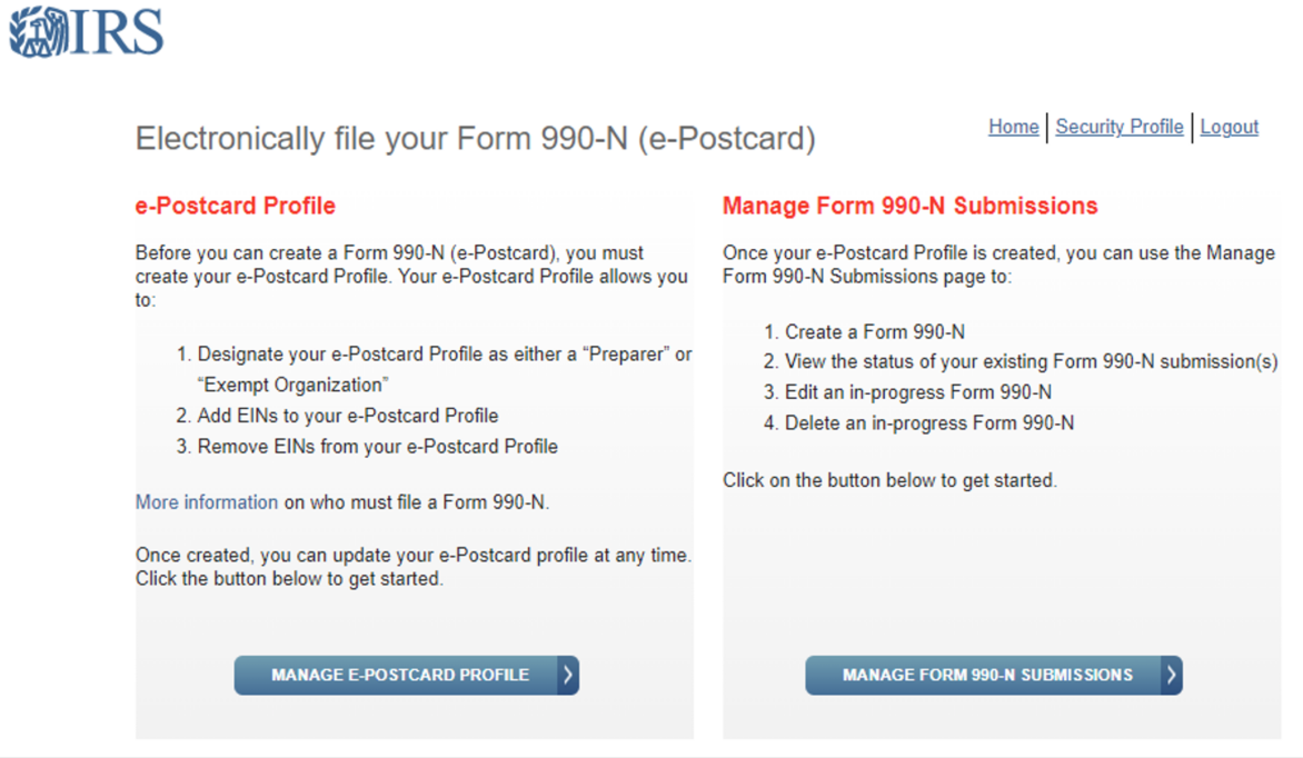 Form 990 N 2024