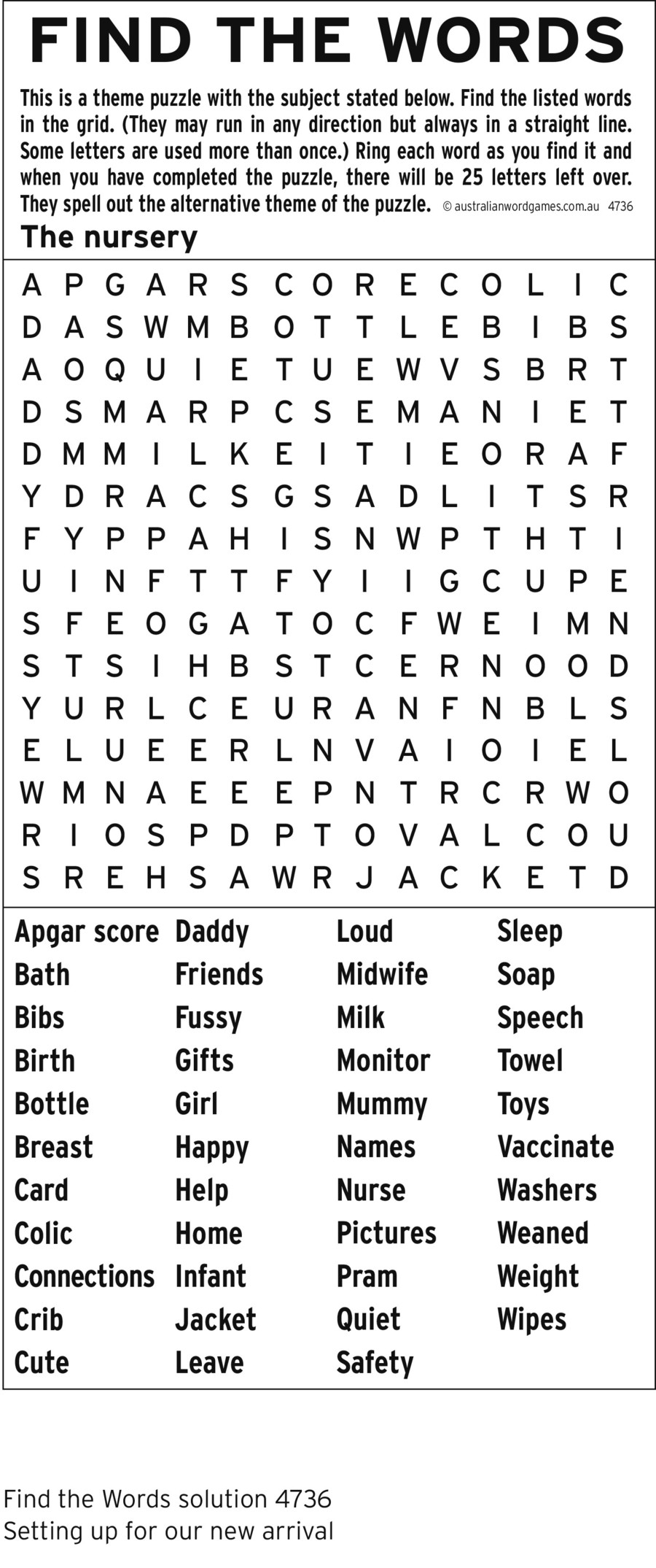 International Wordfind For May 01 2020 By Auspac Media Of Unit 4 