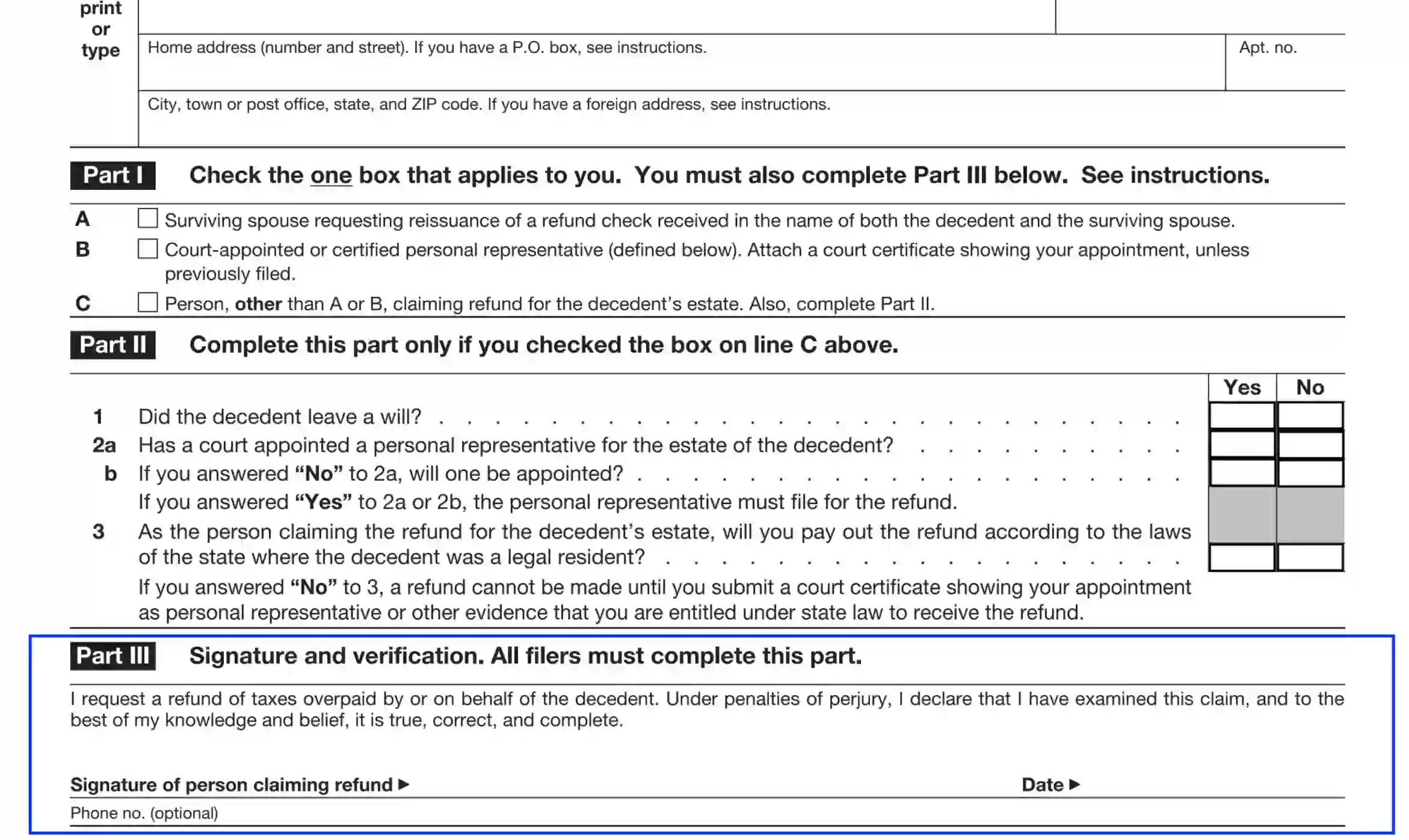 Irs Form 1310