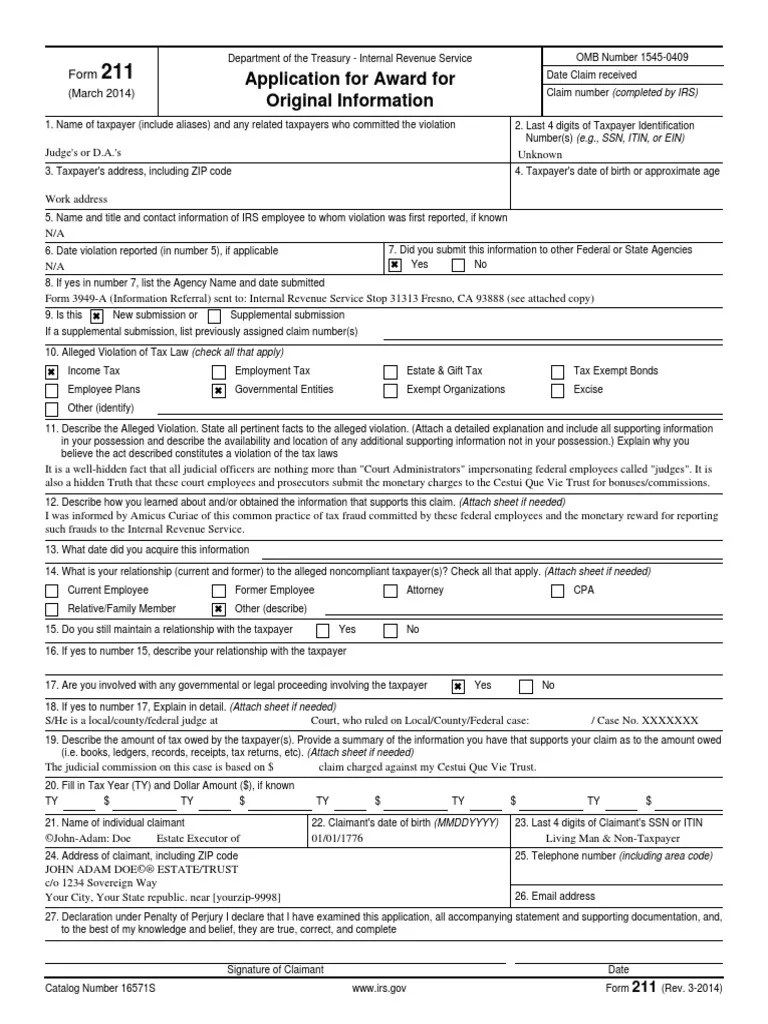 Irs Form 211 2024