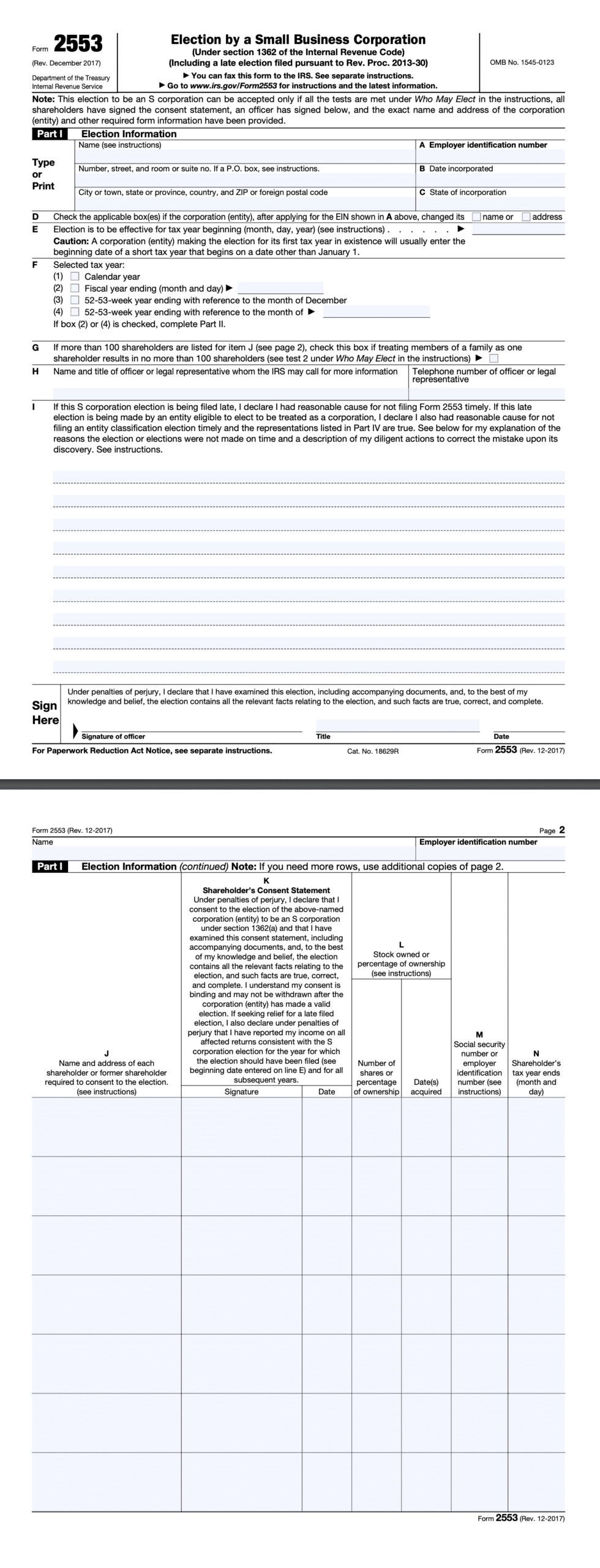 Irs Form Instructions 2553