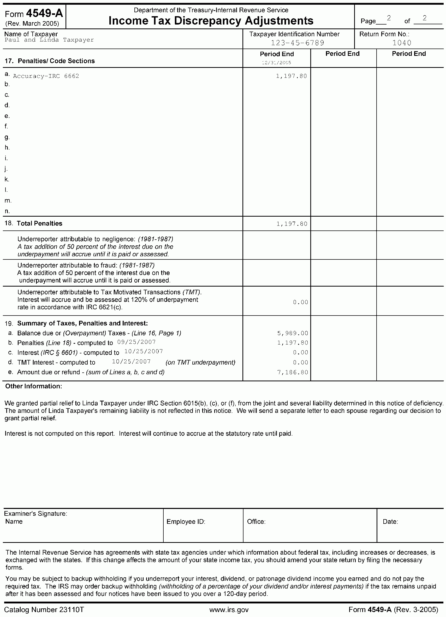 Irs Form 5564 Printable