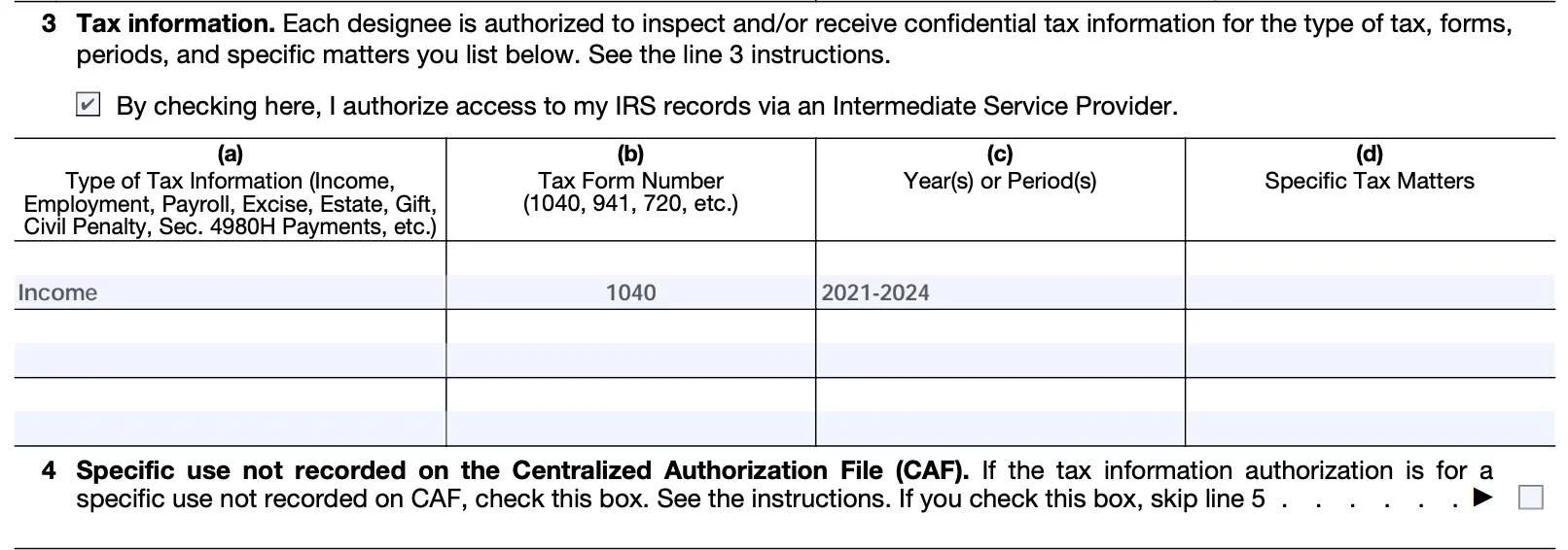 Irs Form 8821 Fillable