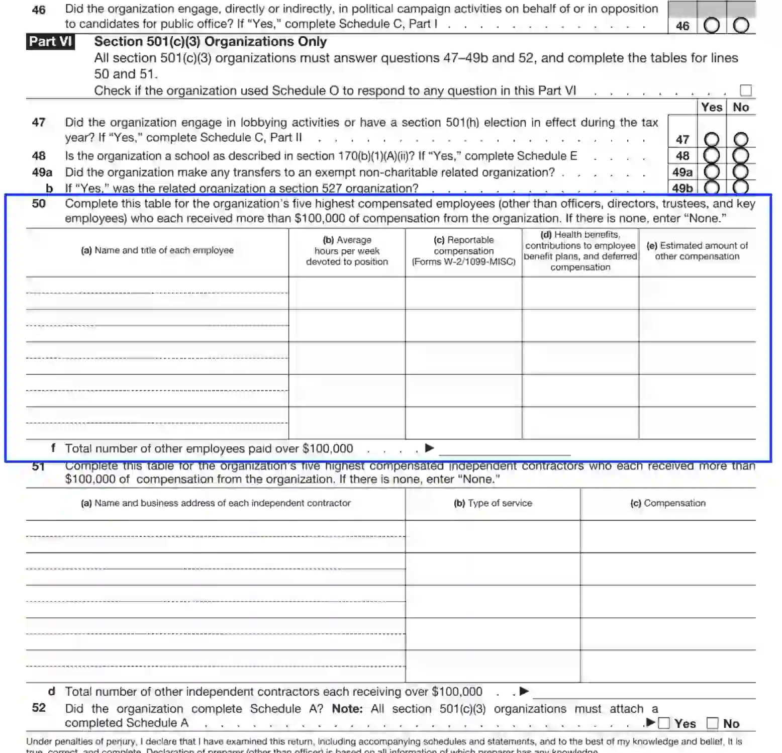 IRS Form 990 EZ Fill Out Printable PDF Forms Online