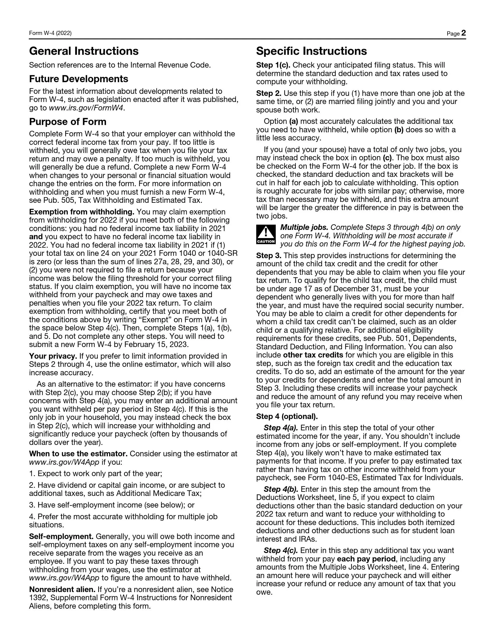 W-4v Form Ssa Printable