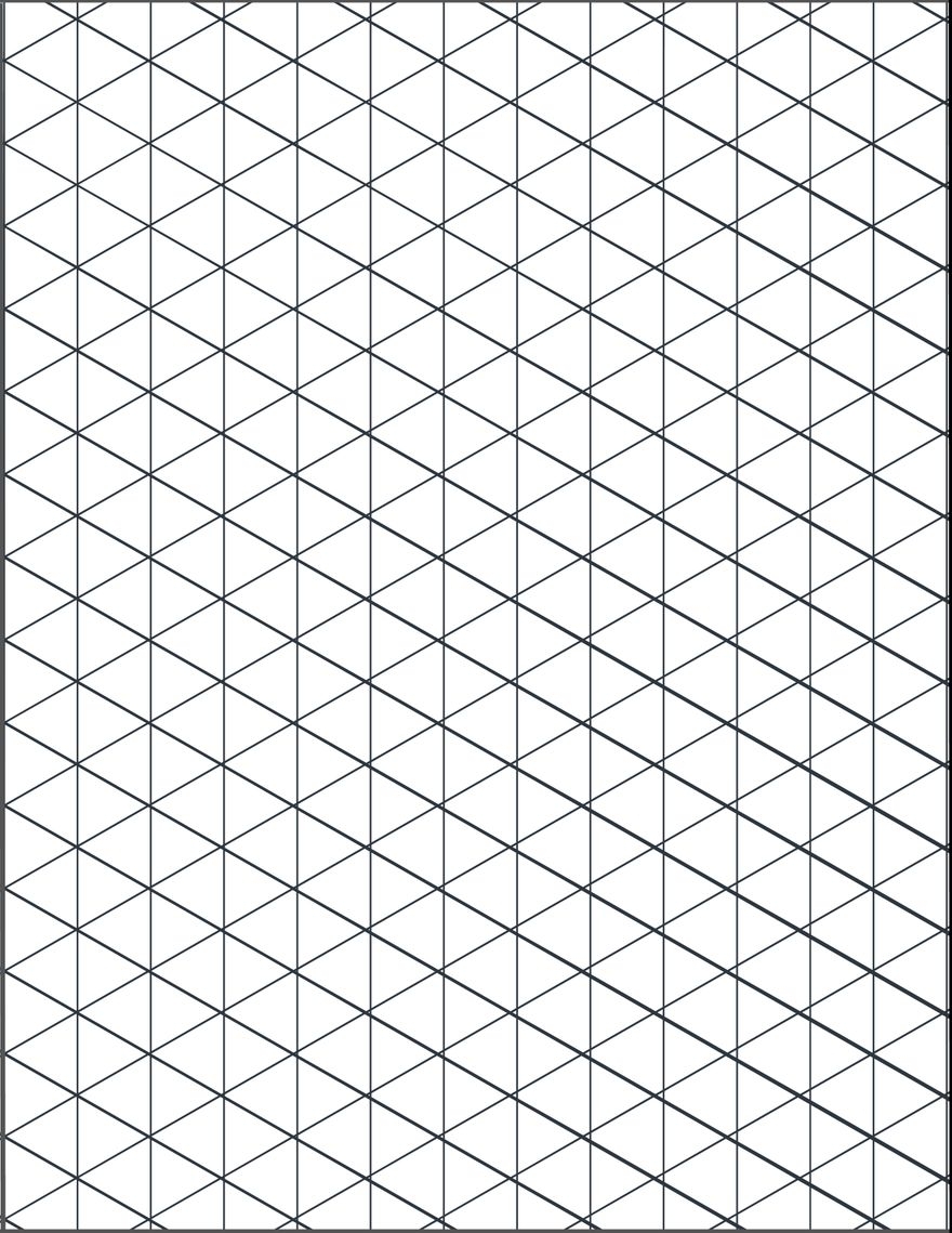 Isometric Dot Paper A4 Printable Pdf