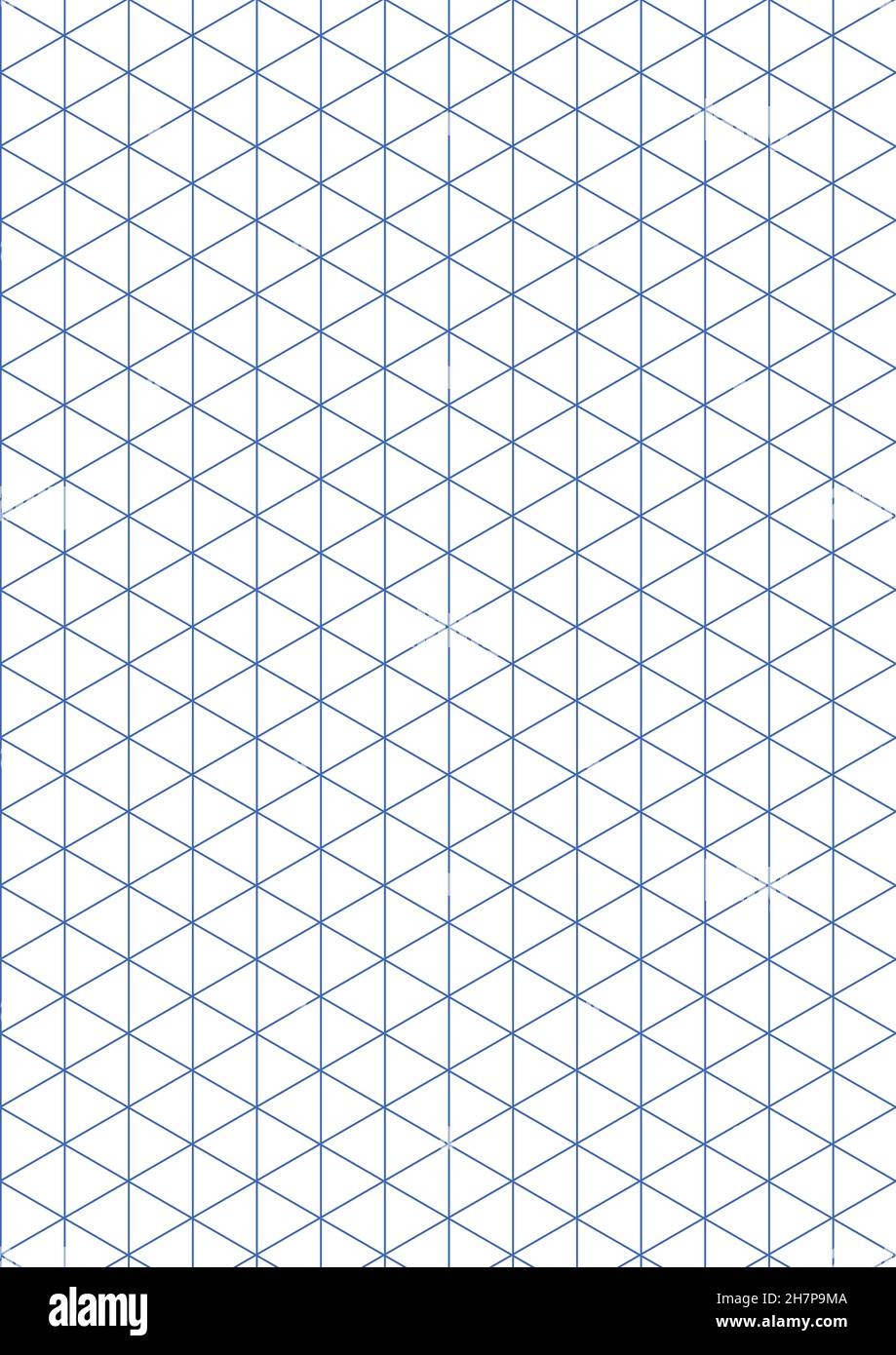 Isometric Paper A4 Isometric Graph Paper 10mm 1cm Triangles 30 