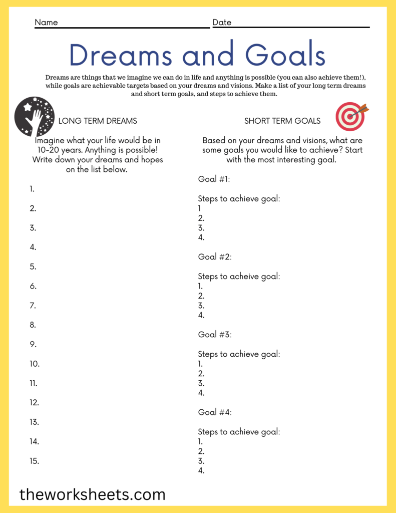 Free Printable Life Skills Worksheets Pdf