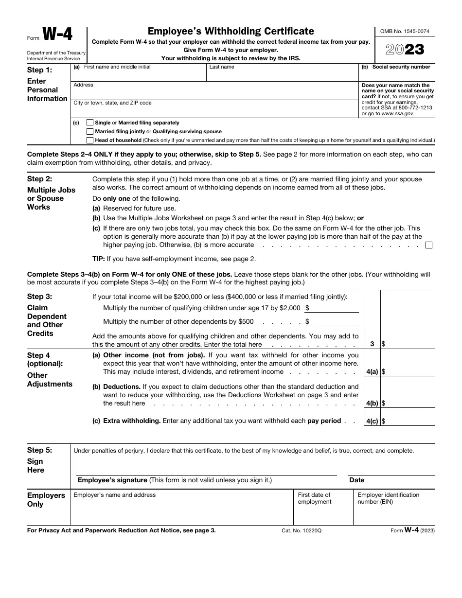 Louisiana Form L 4 Printable