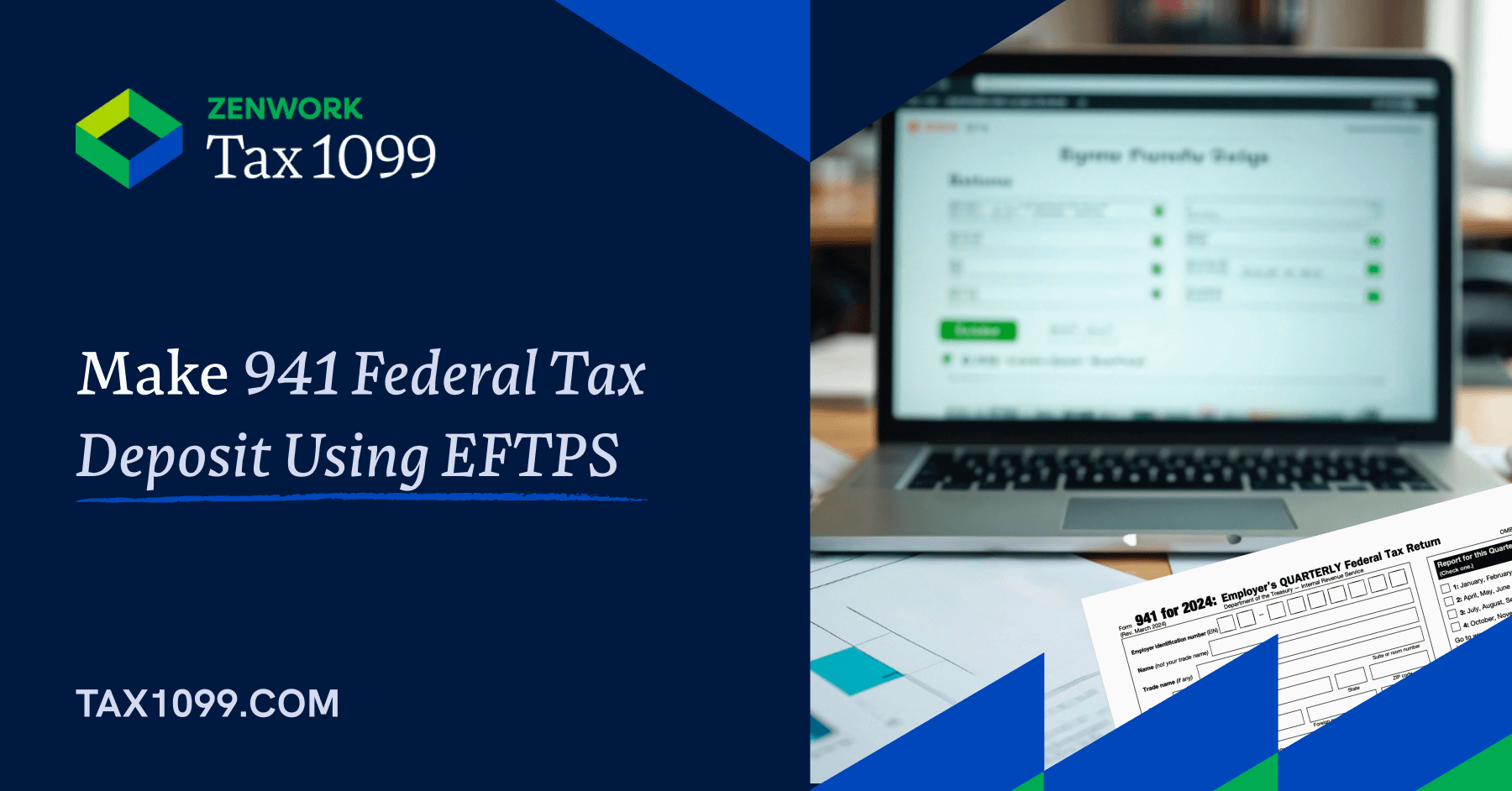 Make Federal Tax Deposits For Form 941 With Tax1099 s EFTPS 