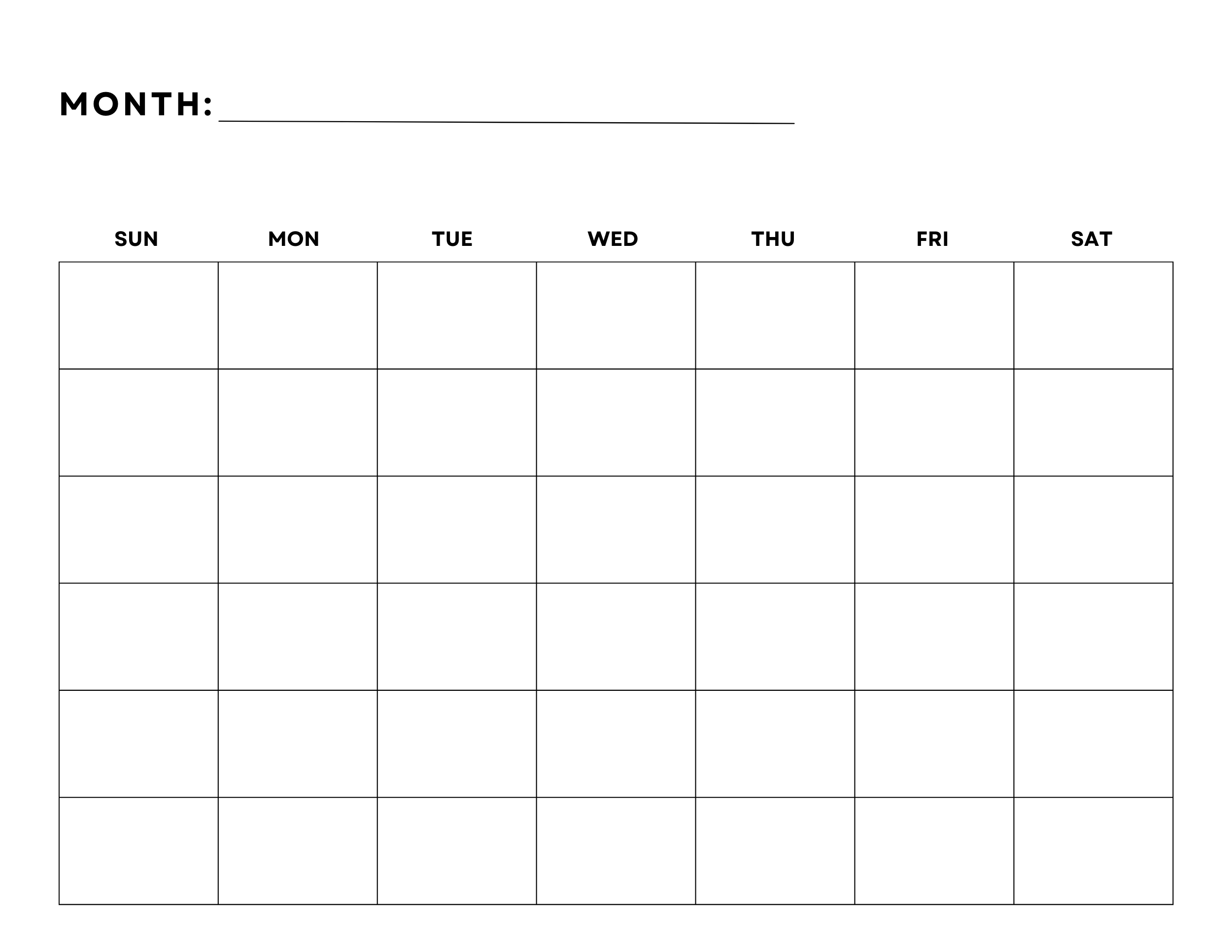 Make The Best Of The Year With A Blank Calendar My Calendar Land