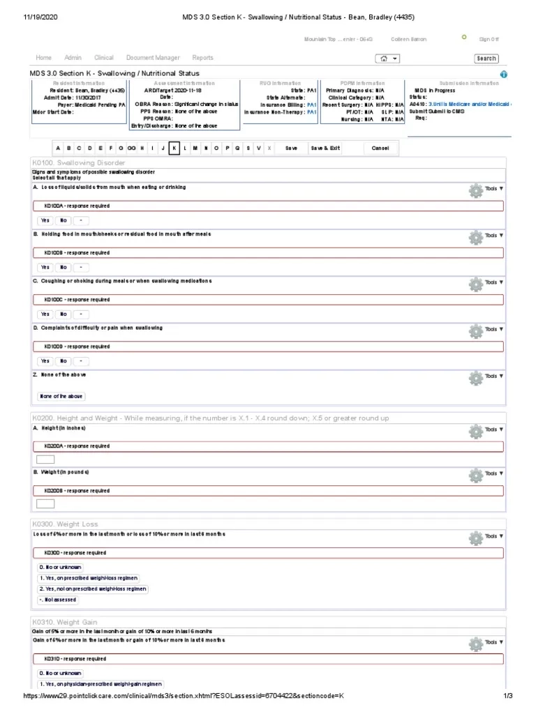 Free Printable Mds 3.0 Forms