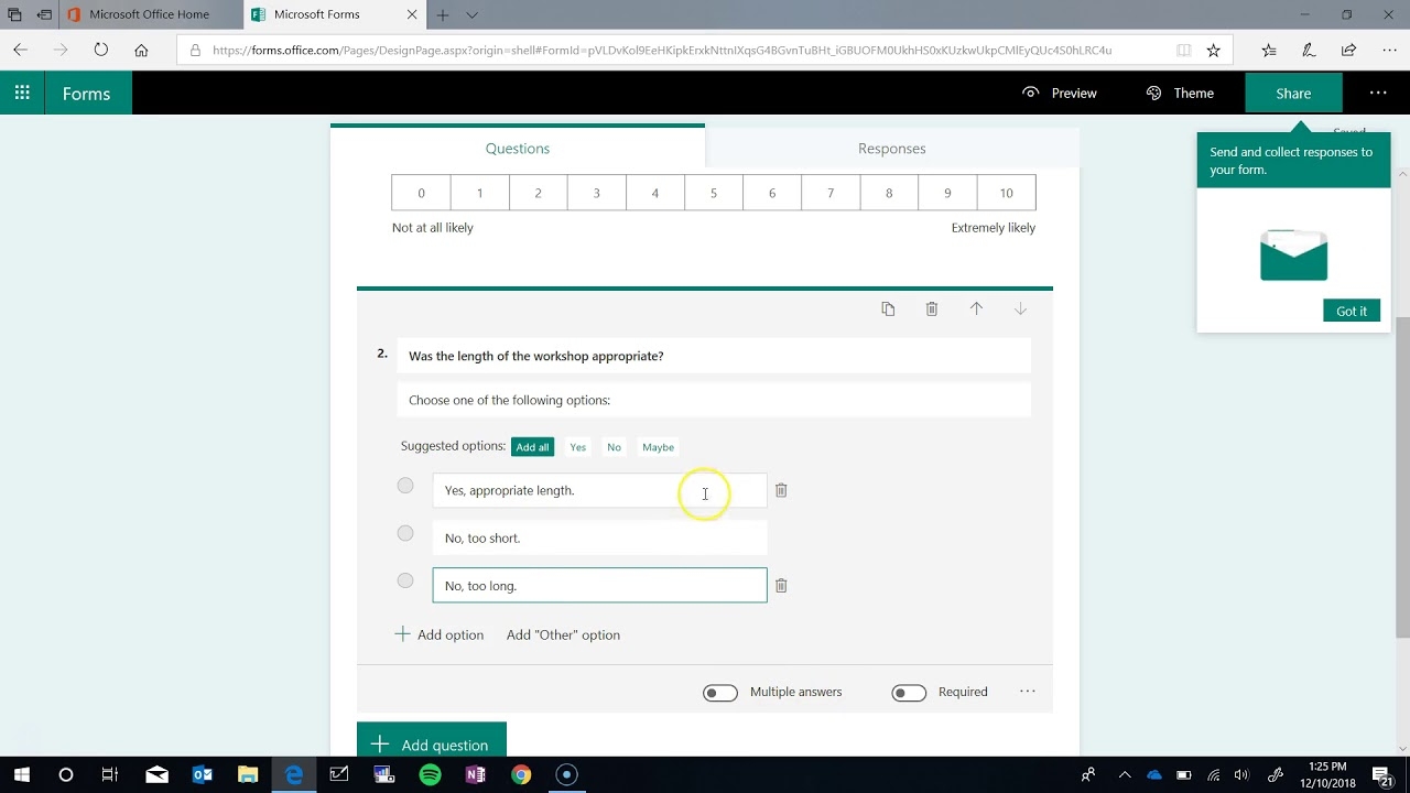 Microsoft Office Forms How To Create And Share A Form