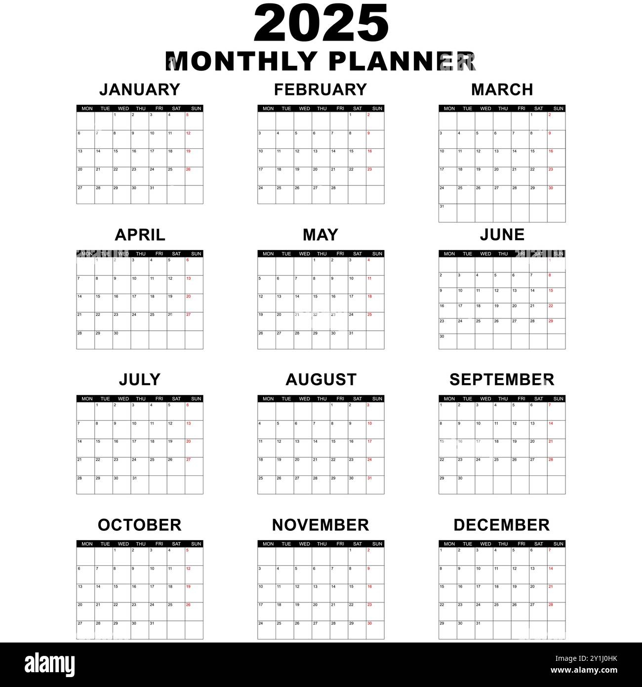 Calendar 2025 Calendar Blank