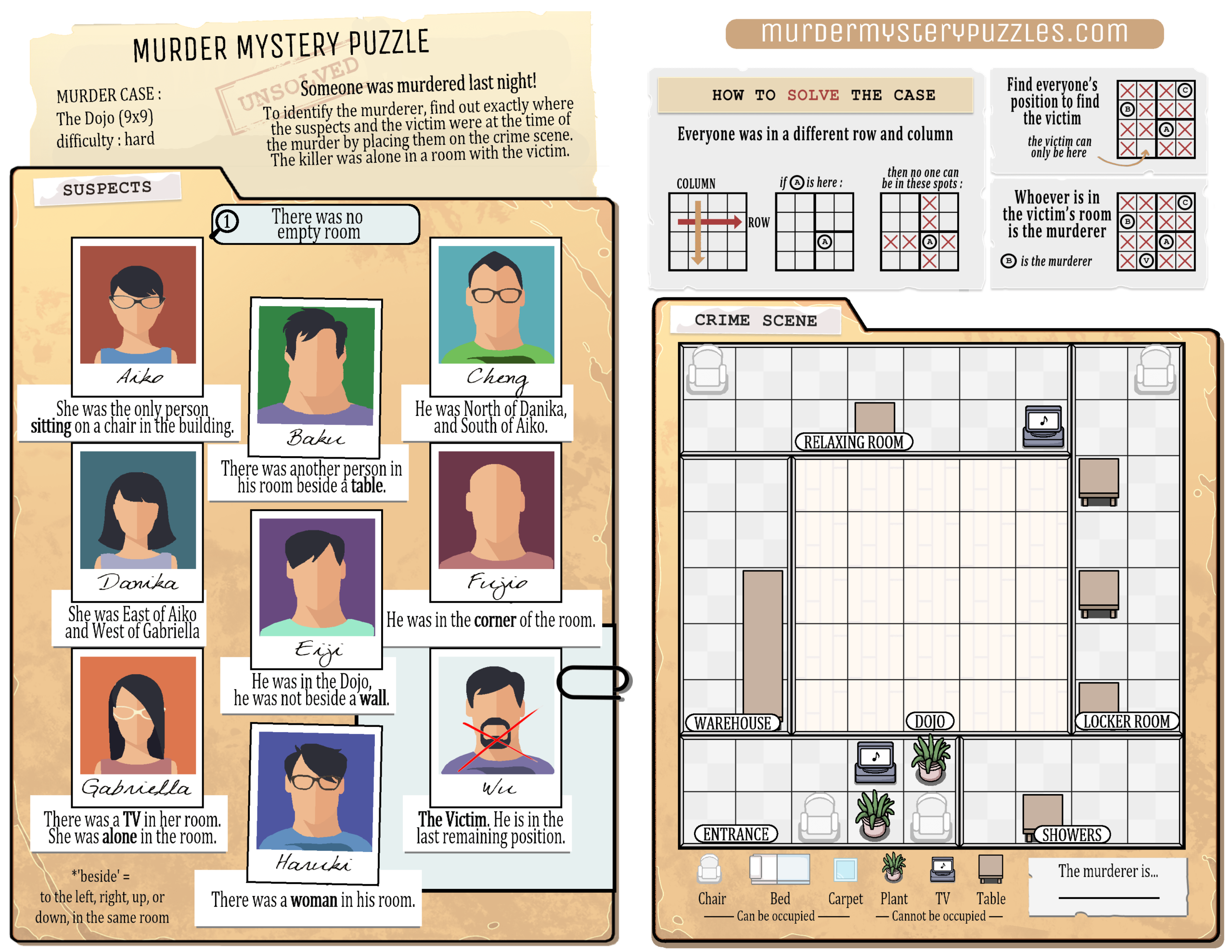 Murder Mystery Puzzles Puzzle Prime